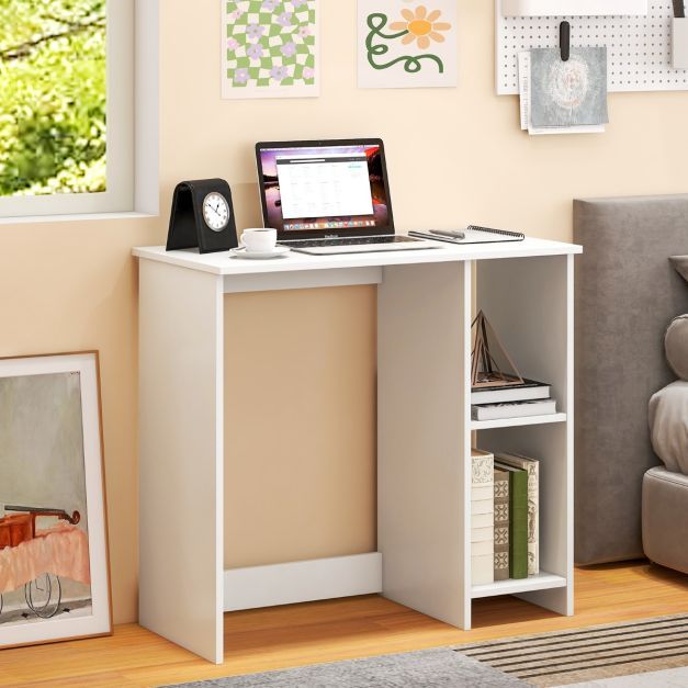 Kleiner Schreibtisch Computertisch Bürotisch PC-Tisch 80 x 40 x 74 cm Weiss