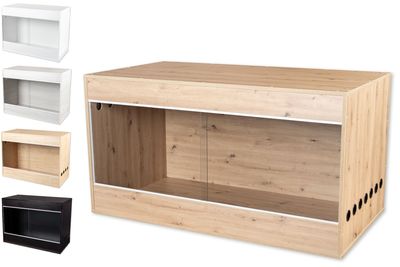 Premium-Holz-Terrarium 150x60x80 cm incl. Glas-Schiebescheiben