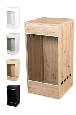 Premium-Holz-Hochterrarium 60x60x120cm mit Schiebescheiben