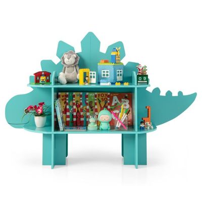 Dinosaurier Bücherregal für Kinder Spielzeug-Aufbewahrungsorganisator mit offenen Regalen