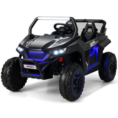 2 Sitzer UTV Buggy 12V Kinderauto mit Musik und Scheinwerfer 118 x 74 x 71 cm schwarz