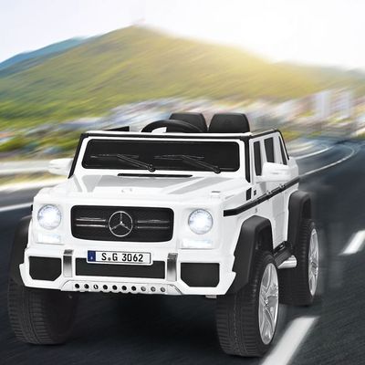 Kinder Elektroauto mit Fernbedienung Lizenzierter Mercedes-Benz Maybach Batteriebetriebener Jeep weiss