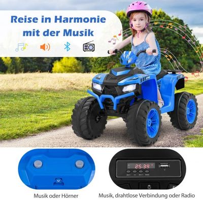 24V Elektro Kinderquad Elektroquad Elektro Quad blau