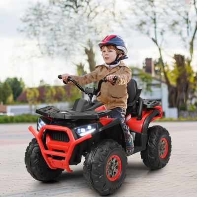 12V Elektro Kinderquad mit Scheinwerfer 4 Räder Kinder Kinderauto Elektroauto rot