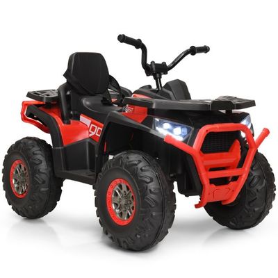 12V Elektro Kinderquad mit Scheinwerfer 4 Räder Kinder Kinderauto Elektroauto rot