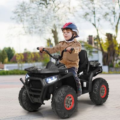 12V Elektro Kinderquad mit Scheinwerfer 4 Räder Kinder Kinderauto Elektroauto schwarz