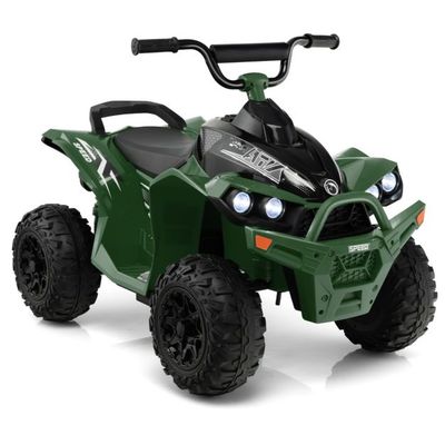 12V Elektro Kinderquad mit Hupe &amp; LED-Leuchten Elektroquad grün