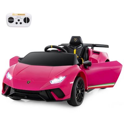Kinder Elektroauto Lamborghini 12V Kinderauto mit Fernbedienung rosa