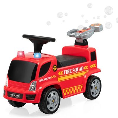Kinder Feuerwehrauto mit Seifenblasenmaschine Rot
