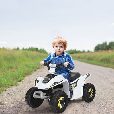 6V Elektro-Quad Mini Quad für Kleinkinder Weiss