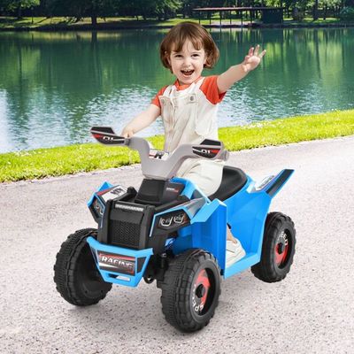 6V Kinder Quad Elektro Kinderquad Mini Elektroquad blau