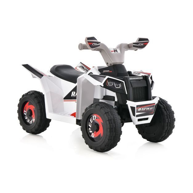 6V Kinder Quad Elektro Kinderquad Mini Elektroquad Weiss