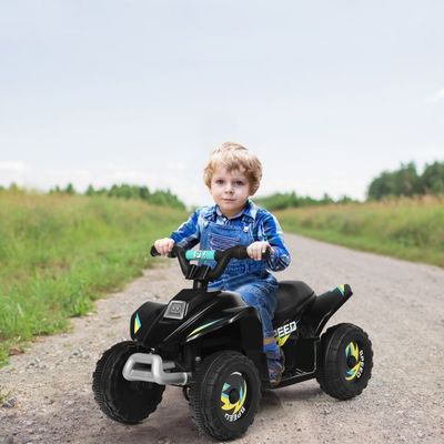 Elektro Kinderquad Kindermotorrad 73 x 40 x 44,5 cm Schwarz