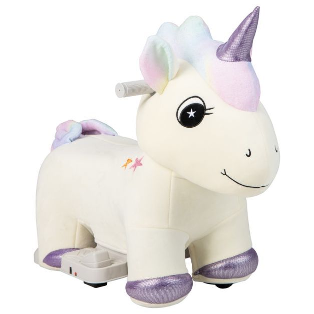 Elektrisches Aufsitzspielzeug Einhorn Licorne Schaukelpferd