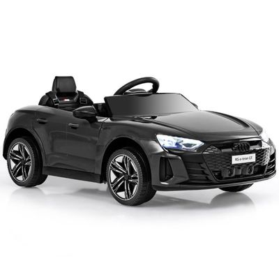 Audi RS Kinder Elektroauto mit 2,4 G Fernbedienung mit Musik und Scheinwerfer Schwarz