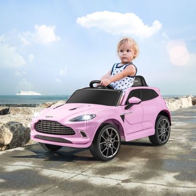 12V Aston Martin DBX elektrisches Kinderauto Rosa