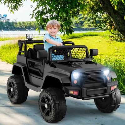 12V SUV Geländewagen Elektrisches Kinderfahrzeug mit Fernbedienung schwarz