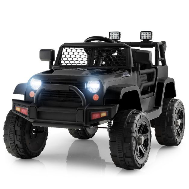 12V SUV Geländewagen Elektrisches Kinderfahrzeug mit Fernbedienung schwarz