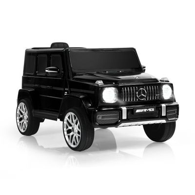 Mercedes Benz G-Klasse Elektroauto mit Musik &amp; Scheinwerfer für Kinder ab 3 Jahre alt schwarz