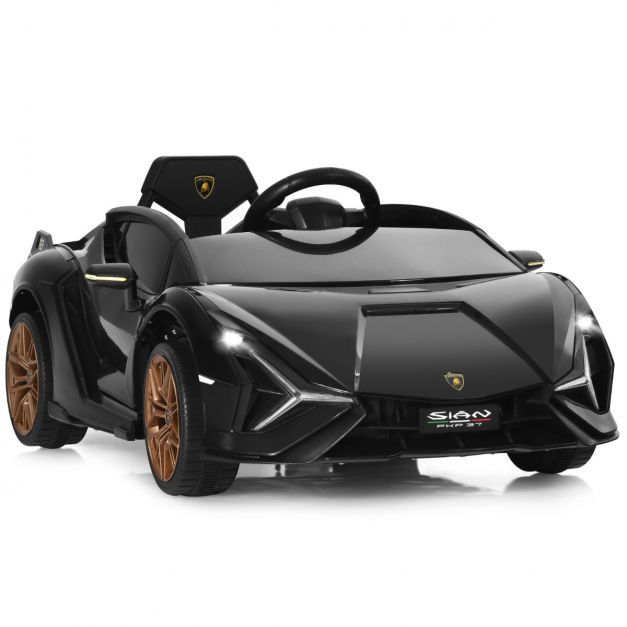 Kinderauto Lamborghini 12V Elektrofahrzeug Kinderfahrzeug 108 x 64 x 41 cm schwarz