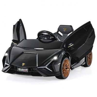 Kinderauto Lamborghini 12V Elektrofahrzeug Kinderfahrzeug 108 x 64 x 41 cm schwarz
