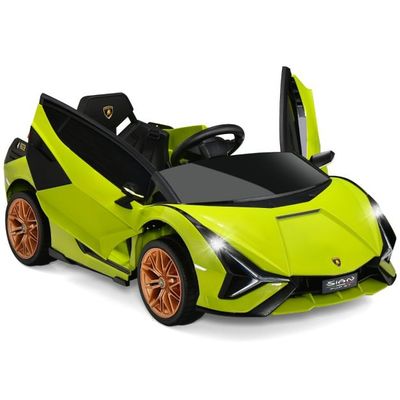 2V Lamborghini Kinder Elektroauto mit 2,4G-Fernbedienung Kinderauto 3-5km/h mit MP3 Grün