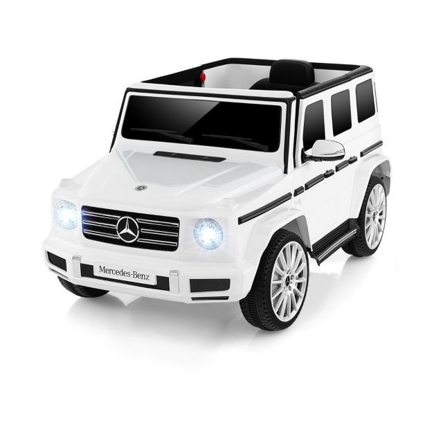 Elektroauto für Kinder Mercedes Benz G500 Kinderauto Elektro mit Fernsteuerung Weiss