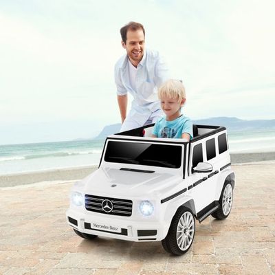 Elektroauto für Kinder Mercedes Benz G500 Kinderauto Elektro mit Fernsteuerung Weiss