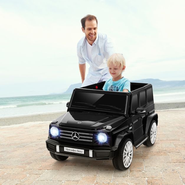 Elektroauto für Kinder Mercedes Benz G500 Kinderauto Elektro mit Fernsteuerung schwarz