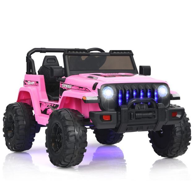 Kindertruck Gelöndewagen Elektrofahrzeug mit 2 Sitzen Rosa