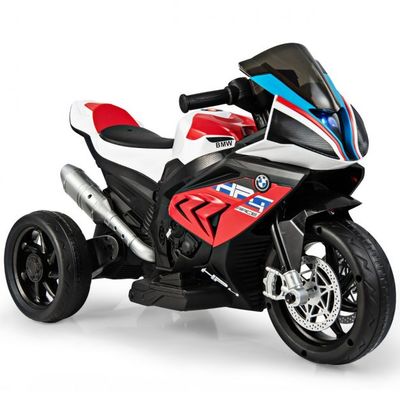 6V Elektro BMW Motorrad mit Musik und Scheinwerfer Trike-Motorrad Rot