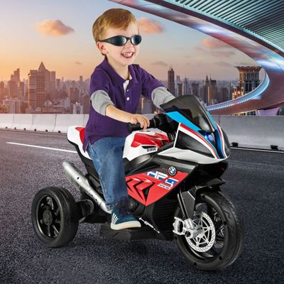 6V Elektro BMW Motorrad mit Musik und Scheinwerfer Trike-Motorrad Rot