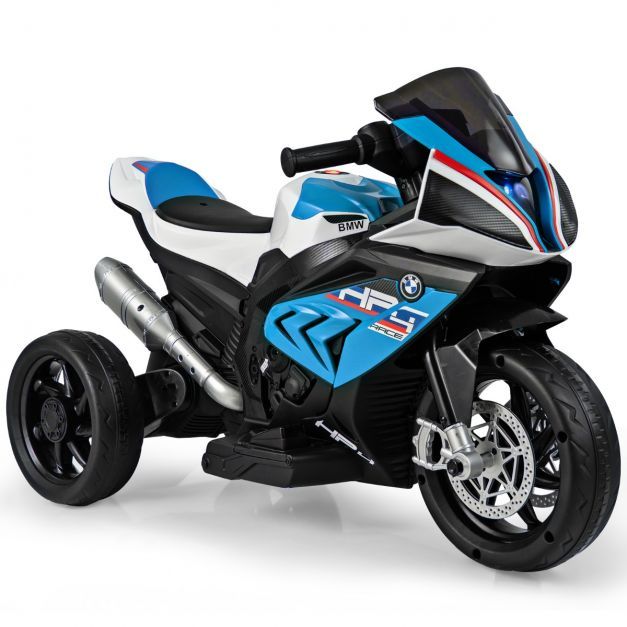 6V Elektro BMW Motorrad mit Musik und Scheinwerfer Trike-Motorrad blau