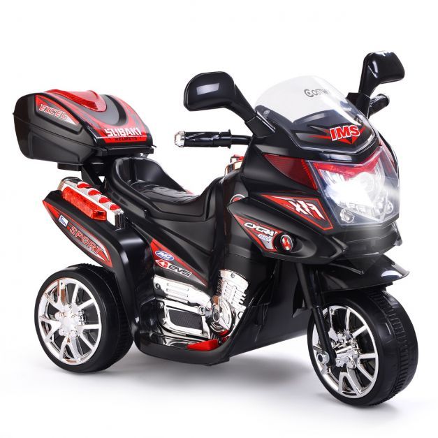 Kinder-Motorrad 6 V Batteriebetriebenes Elektrisches Motorrad 82 x 36 x 52,5 cm schwarz