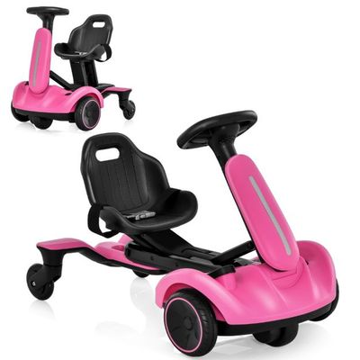 6V Gokart Elektro Driftauto für Kinder Elektro-Gokart mit 2-fach verstellbarem Sitz rosa