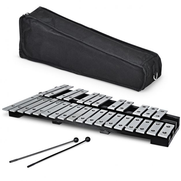 Glockenspiel Xylophon mit Schlägel und Tragetasche 30 Noten