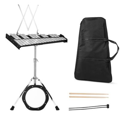 30 Noten Xylophon mit Schlägel &amp; Drumsticks &amp; Ständer Glockenspiel Set