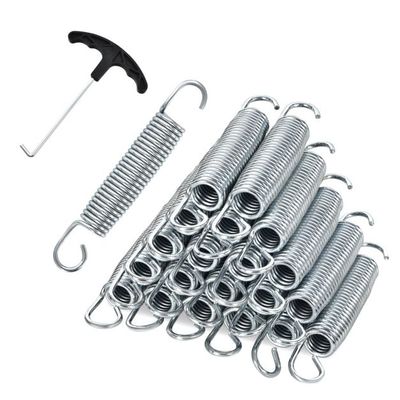 20er Pack Ersatz-Trampolinfedern 14 cm schwere verzinkte Stahlfedern mit T-Haken-Zugwerkzeug