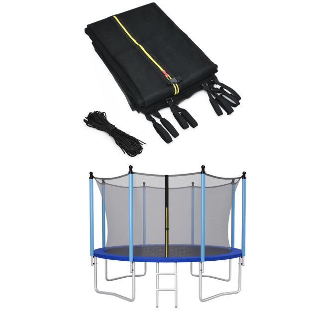 Ø366 cm Trampolin Ersatznetz für Gartentrampoline innenliegend Schwarz