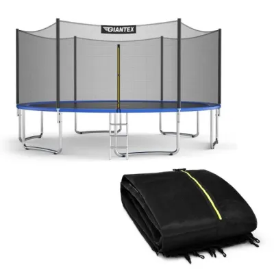 Trampolin Sicherheitsnetz Ersatznetz aussenliegend mit Reissverschluss und Schnallen Ø 305 cm