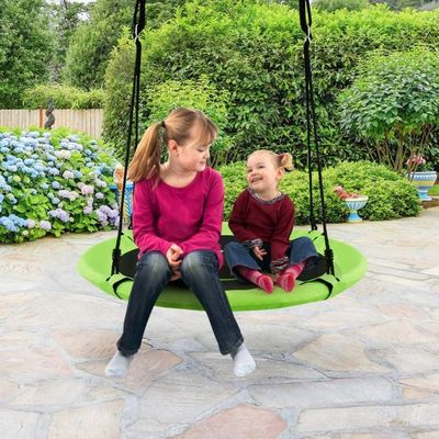 100 cm Nestschaukel Gartenschaukel Outdoor Kinderschaukel bis 150 kg grün