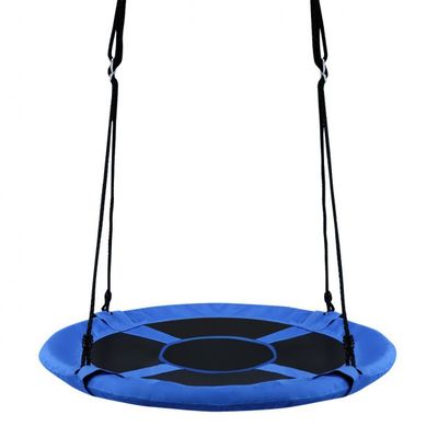 100 cm Nestschaukel Gartenschaukel Outdoor Kinderschaukel bis 150 kg blau