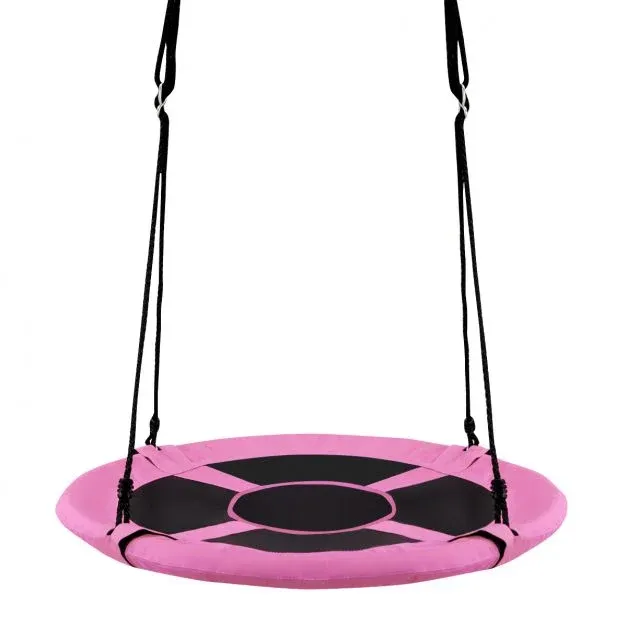 100 cm Nestschaukel Gartenschaukel Outdoor Kinderschaukel bis 150 kg pink