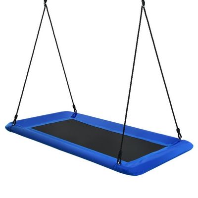 Nestschaukel für Kinder Indoor &amp; Outdoor-Baumschaukel mit verstellbaren Seilen Blau