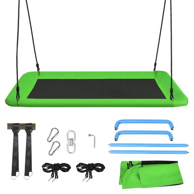Nestschaukel 150x80cm Indoor &amp; Outdoor-Baumschaukel Grün