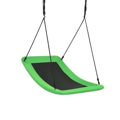 Nestschaukel Outdoor-Schaukel geschwungen Gartenschaukel 83 x 155 cm Grün