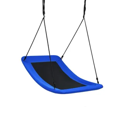 Nestschaukel Outdoor-Schaukel geschwungen Gartenschaukel 83 x 155 cm blau