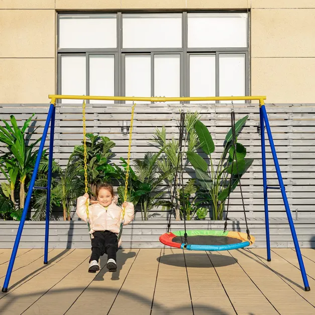 Kinderschaukel Doppelschaukel-Gestell bis 300 kg Belastbar