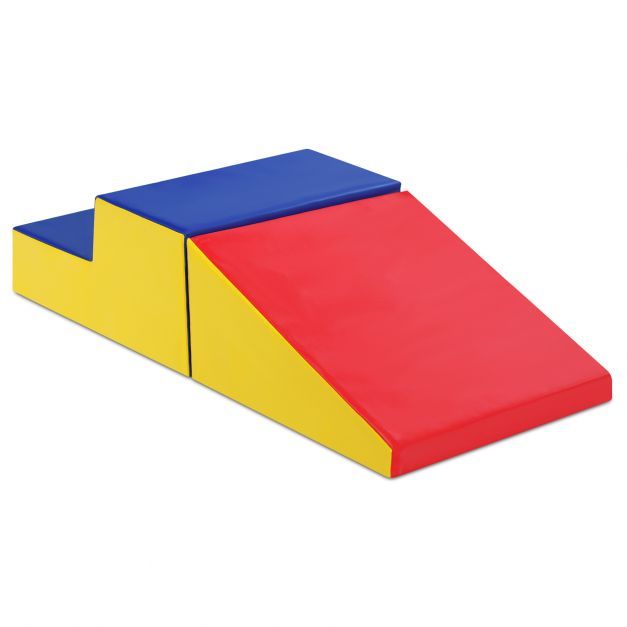 2TLG. Softbausteine Riesenbausteine Grossbausteine Bauklötze Schaumstoffbausteine Rot und Blau