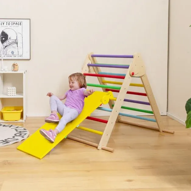 3 in 1 Kletterdreieck zum Rutschen &amp; Klettern Klappbares Klettergerüst